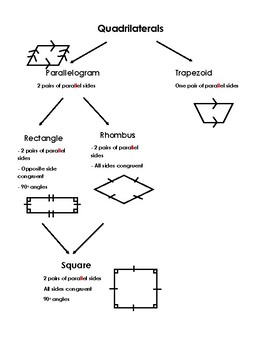 Quadrilateral Flow Chart Blank