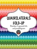 Quadrilateral Fold-up (rhombus, trapezoid, parallelogram, kite)