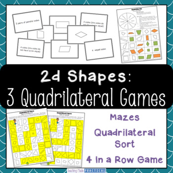 quadrilateral games centers properties of quadrilaterals activities