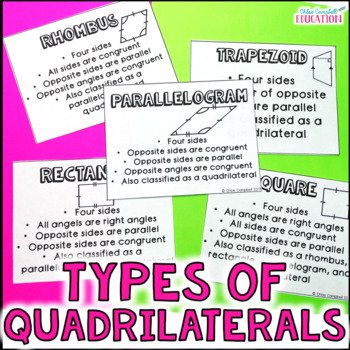 Preview of Quadrilateral Hierarchy and Classifying Triangles - Classify Polygons Activity