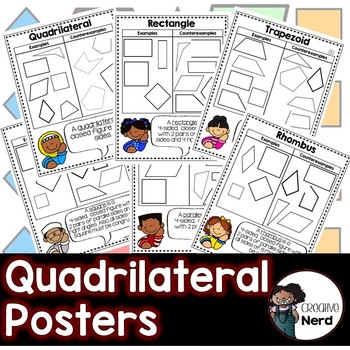 Quadrilateral Posters (Display vocabulary with examples and non examples)