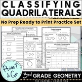 Classifying Quadrilaterals Worksheets with Anchor Chart Id
