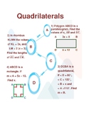 Quadrilateral Problems (English and Spanish)