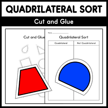Preview of Quadrilateral Sort - Cut and Glue