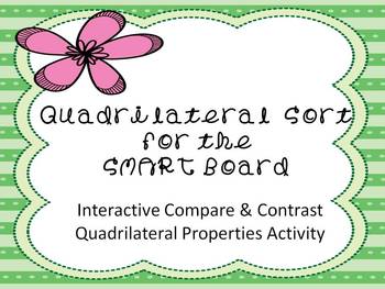 Preview of Quadrilateral Sort for the Smart Board