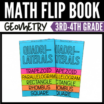 Preview of Classifying Quadrilaterals 3rd Grade Geometry Flip Book