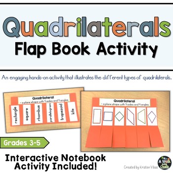 Preview of Quadrilaterals Flap Book and Interactive Notebook Activity