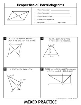 Day 16 - Quadrilaterals Flip Book