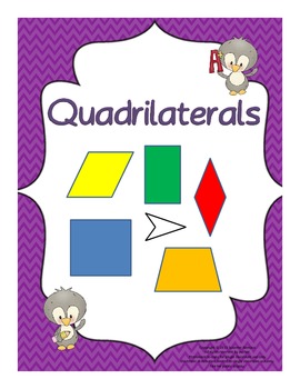 Preview of Quadrilaterals - Identifying, sorting, drawing, problems
