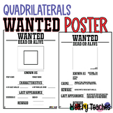WANTED Geometry Detectives Poster Template: Quadrilaterals