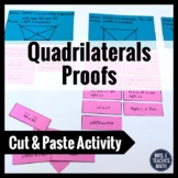 Quadrilaterals Proofs Cut and Paste Activity