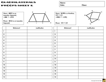 31 Parallelogram Proofs Worksheet With Answers ...