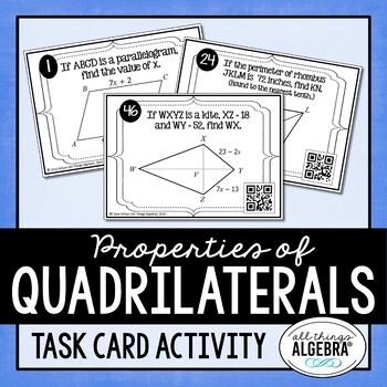 Preview of Quadrilaterals | Task Cards