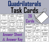 Classifying Quadrilaterals Task Cards Activity for 3rd to 