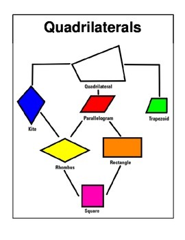 Quadrilaterals Tree Map Page for Math Notebook by Mr Es Elementary ...