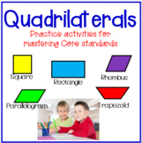 Quadrilaterals Unit: Rectangle, Rhombus, Square, Parallelo