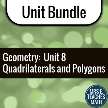 Preview of Quadrilaterals and Polygons Unit Bundle