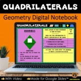 Quadrilaterals - Geometry Digital Notebook for Google Slides™
