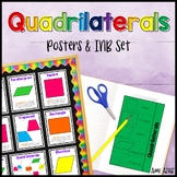 Quadrilaterals Posters and Interactive Notebook INB Set An