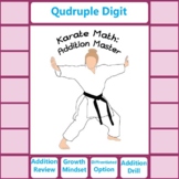 Quadruple Digit Addition Karate Math Drill