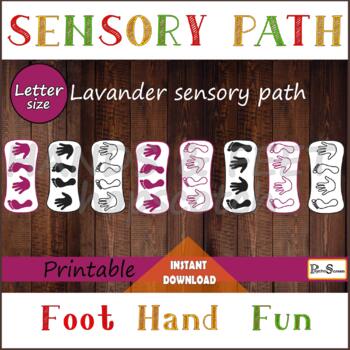 Preview of Quadruple HANDS & FEET Sensory path • Colorful hopscotch set for floor
