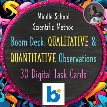 Preview of Qualitative and Quantitative Observations Digital Task Cards on BOOM Learning