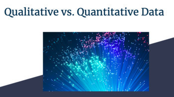 Preview of Qualitative vs. Quantitative Data Slides / Notes