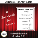 Qualities of a Great Actor: Behavior Management for Drama Class