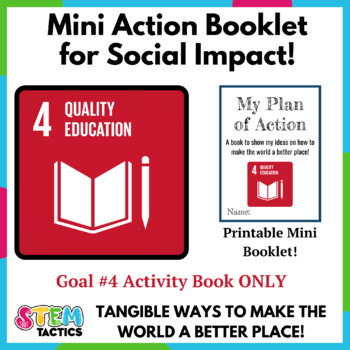Preview of Quality Education (SDG 4) Take Action Mini Foldable Booklet