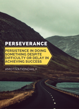 Perseverance 8.5 x 11 Classroom Poster by ED Creators | TpT