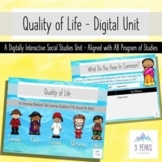 Quality of Life - A Digitally Interactive Gr 3 Alberta Soc