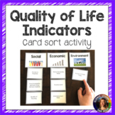 Quality of Life Indicators Card Sorting Activity