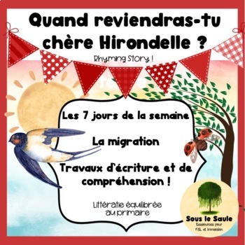 Preview of Coccinelle et Hirondelle Les 7 Jours et la Migration Balanced Literacy FRENCH