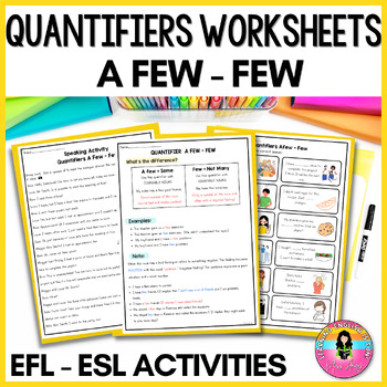 Preview of Few and  A Few  ESL - TEFL Quantifiers Worksheets
