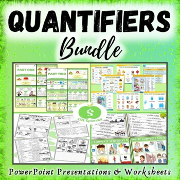 Preview of Quantifiers Bundle: Much - Many - A lot of - (a) Few - (a) Little - Some - Any