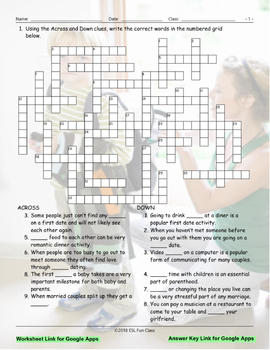 popular online dating site daily themed crossword