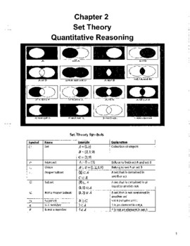 Preview of Quantitative Reasoning: Set Theory