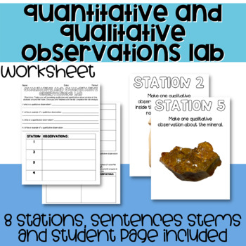 Preview of Quantitative and Qualitative Observations Lab