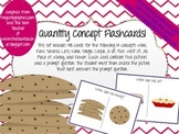 Quantity Concepts and Vocabulary Flash Cards - 48 Cards!