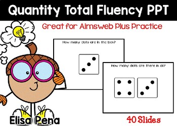Preview of Quantity Total Fluency (Great for Aimsweb Plus)