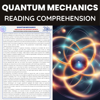 Preview of Quantum Mechanics Reading Comprehension