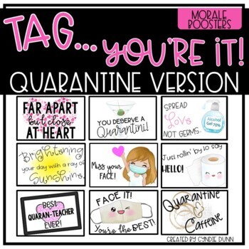 Quarantine Gift Tags by Chalk One Up for the Teacher | TpT