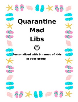 Preview of Quarantine Mad lib!
