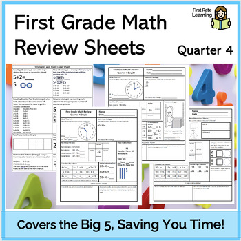 Preview of Quarter 4 Standards Based Spiral Math Review Sheets (Morning Work/Bell Work)