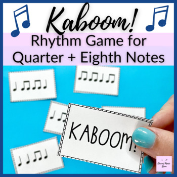 Preview of Quarter + Eighth Note Kaboom! Rhythm Game for Elementary Music Centers