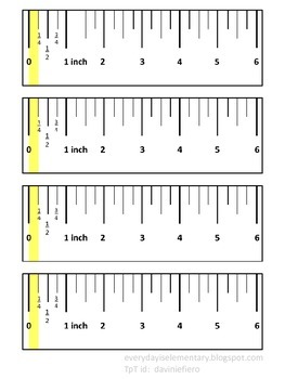 Preview of Quarter Inch Ruler