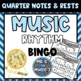 Quarter Note & Quarter Rest Rhythm Bingo Game