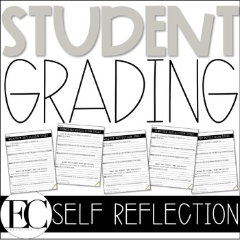 Preview of Student Grade Reflection Self Assessment