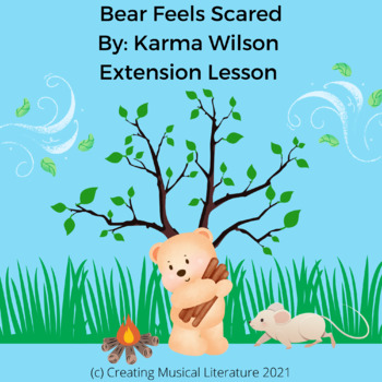 Preview of Quarter Rest/Recorder Practice Using Bear Feels Scared Book