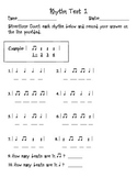 Quarter/Eighth Note Counting Test